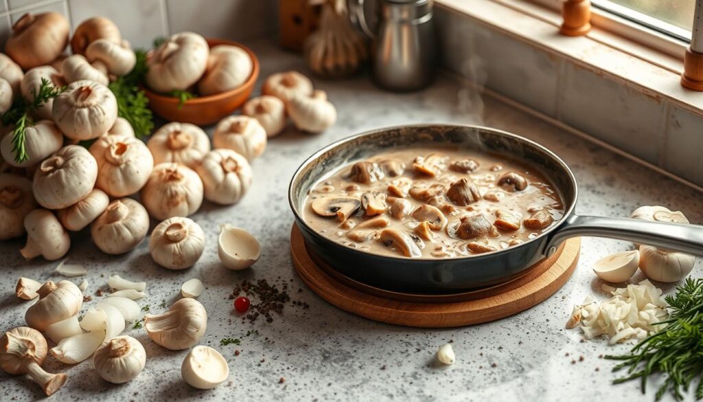 Mushroom Gravy Preparation