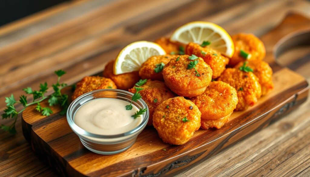 air fried salmon bites