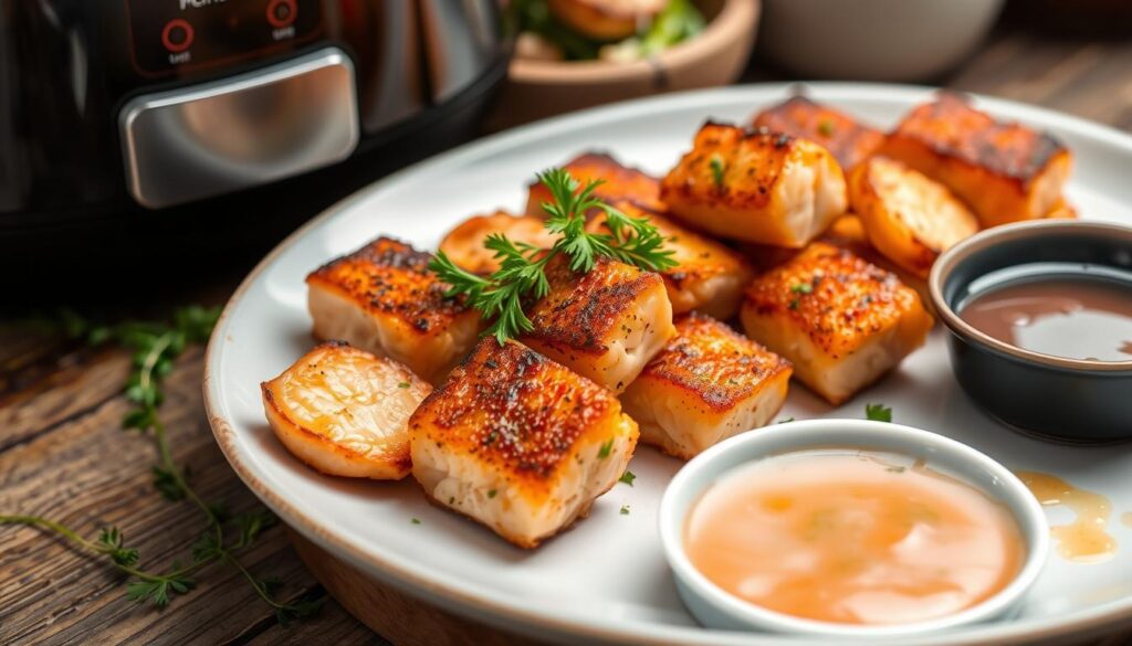 air fryer salmon bites