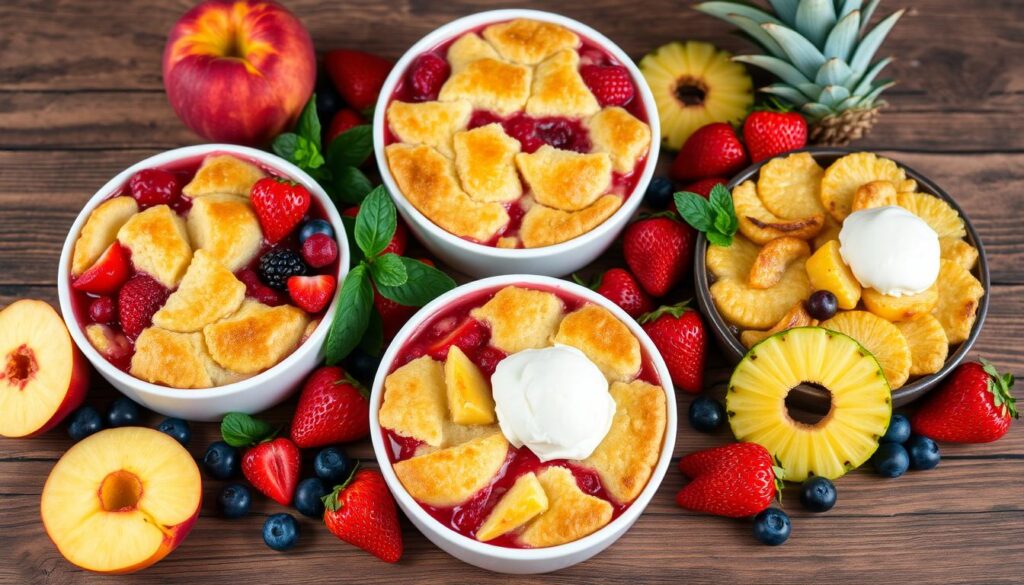 fruit cobbler variations