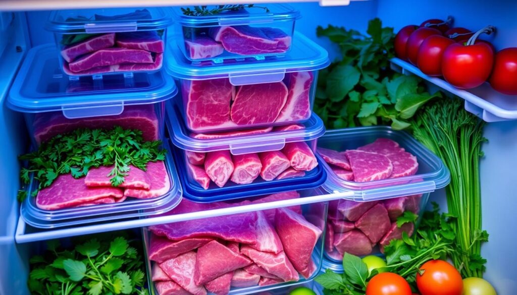 how to store thin sliced beef