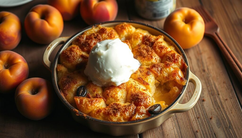 peach cobbler with cake mix and canned peaches