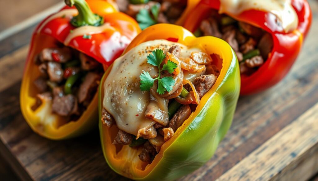 philly cheesesteak stuffed peppers