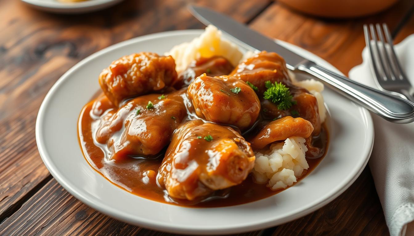 smothered chicken and gravy