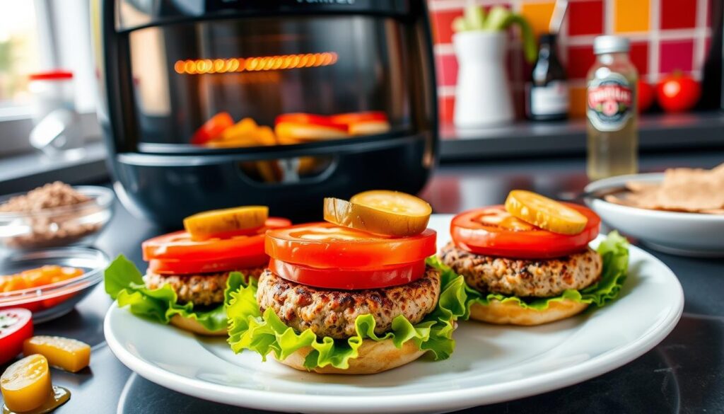 Air Fryer Turkey Burgers