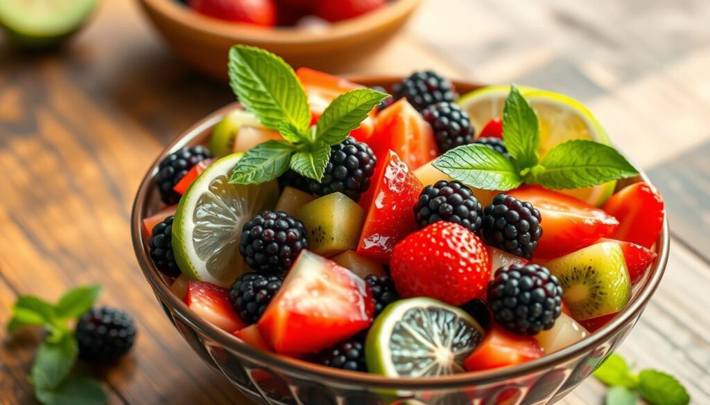 Blackberry Lime Fruit Salad