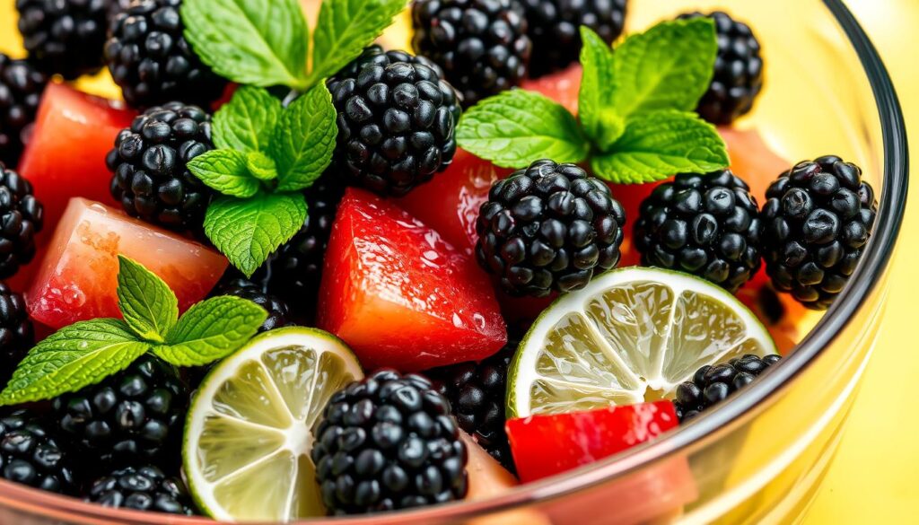 Blackberry Lime Fruit Salad