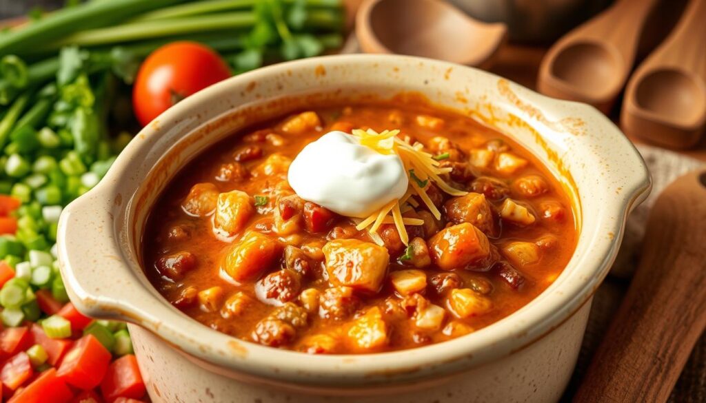 Buffalo Chicken Chili Crockpot