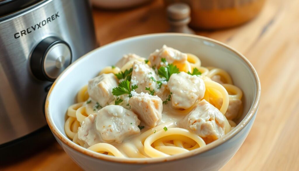 Crockpot Chicken Alfredo