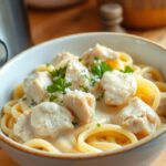 Crockpot Chicken Alfredo