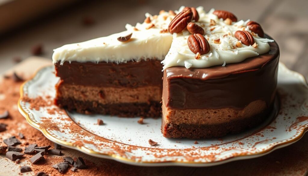 German Chocolate Cheesecake