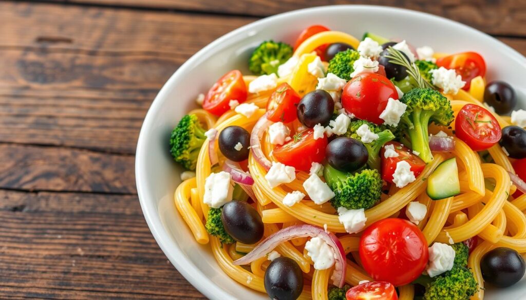 Greek Broccoli Pasta