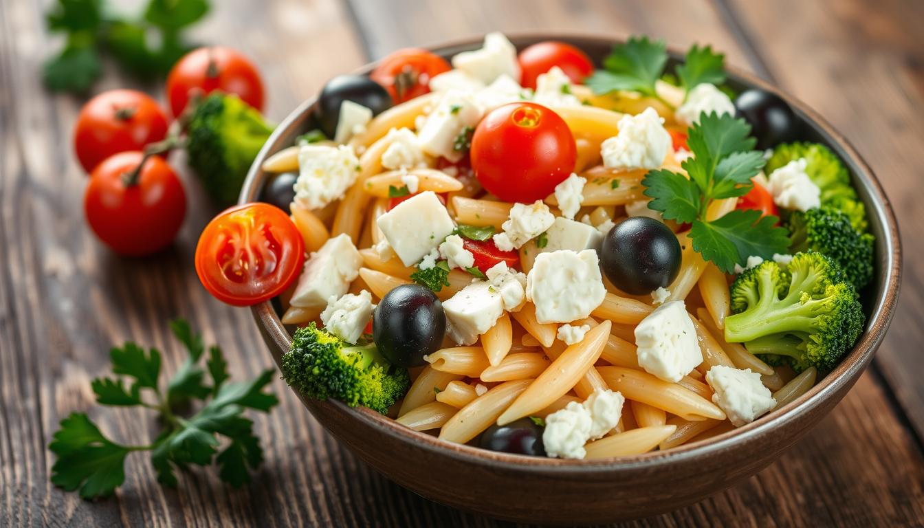 Greek Broccoli Pasta