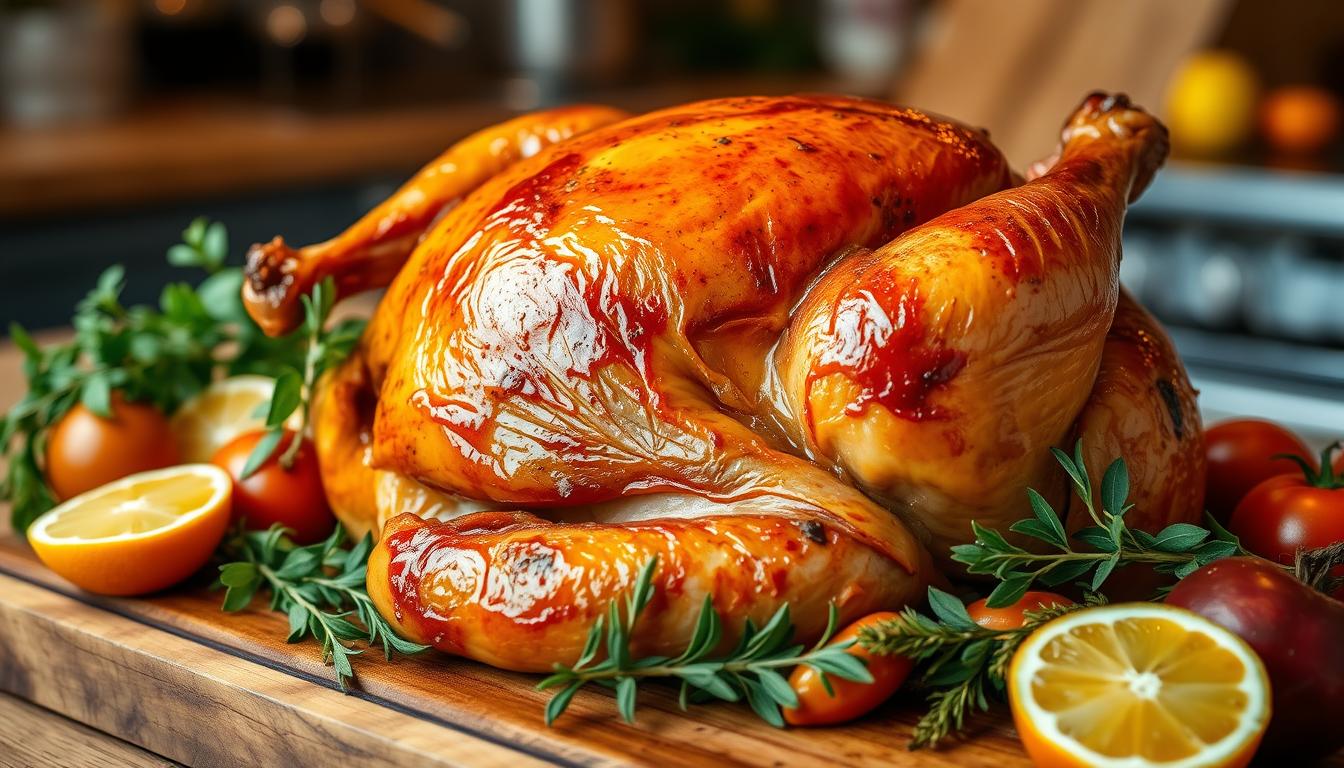 Juicy roasted turkey