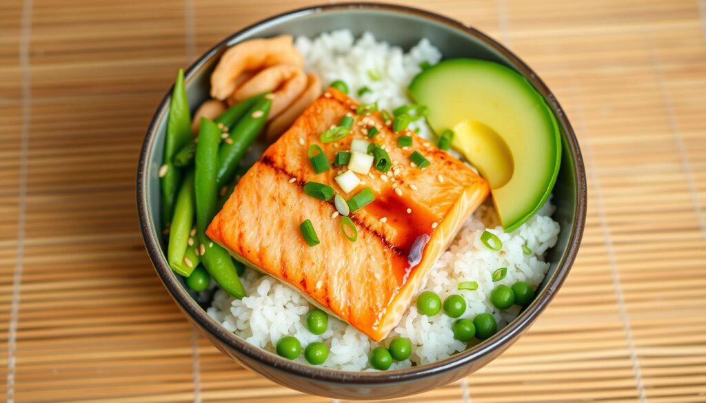 Salmon Rice Bowls