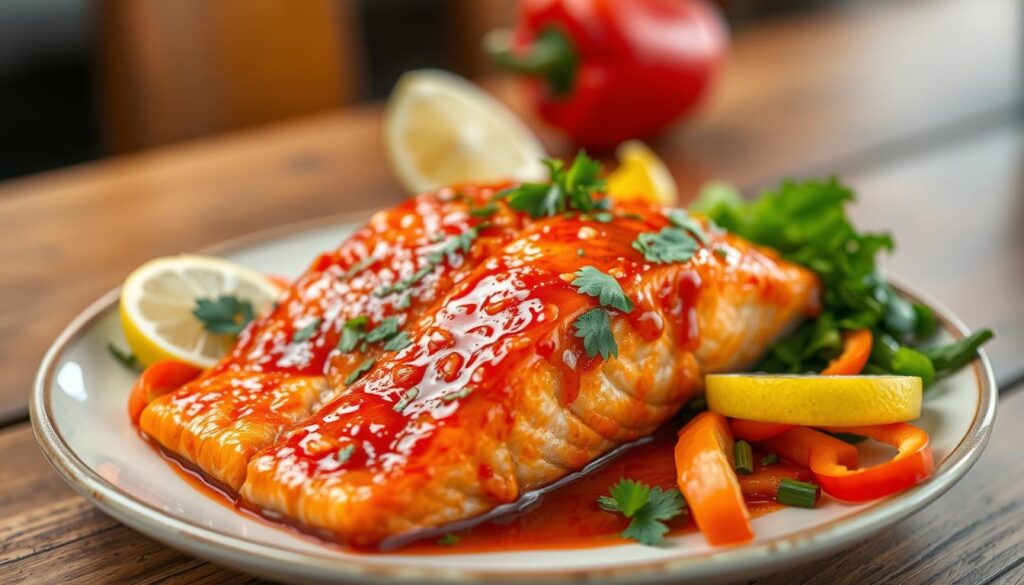 Spicy Glazed Salmon