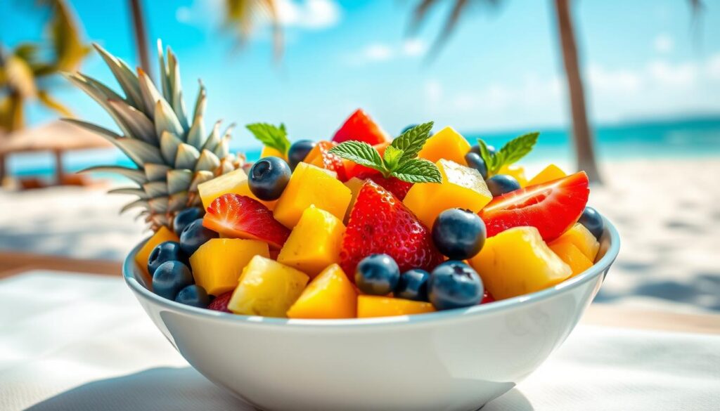 Tropical fruit salad