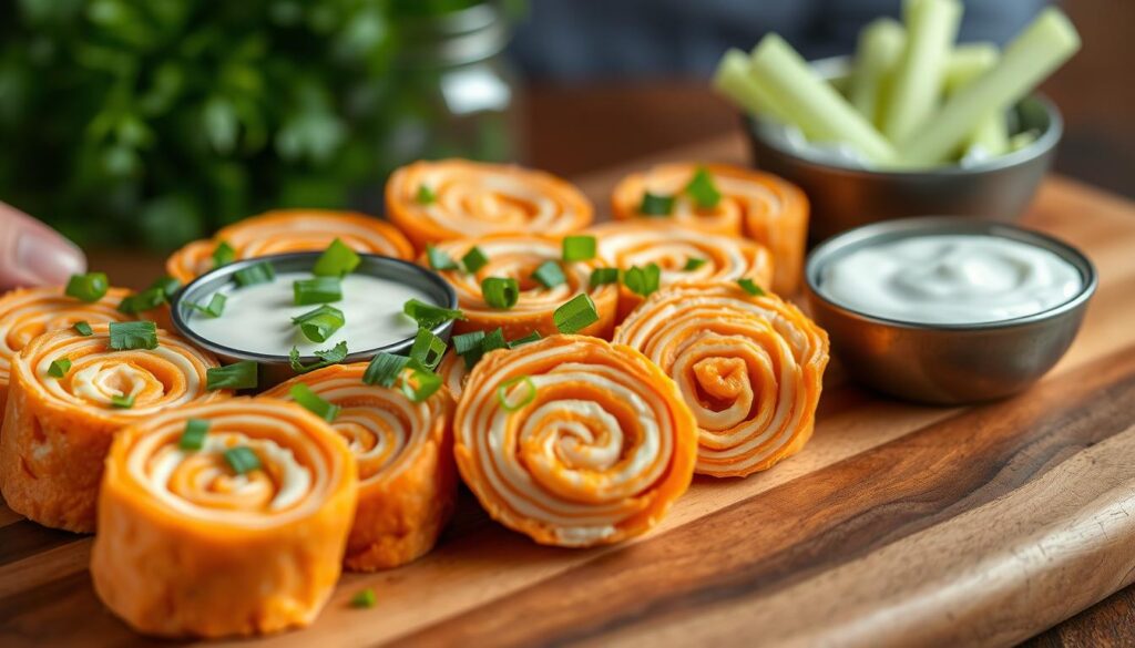 buffalo chicken pinwheels