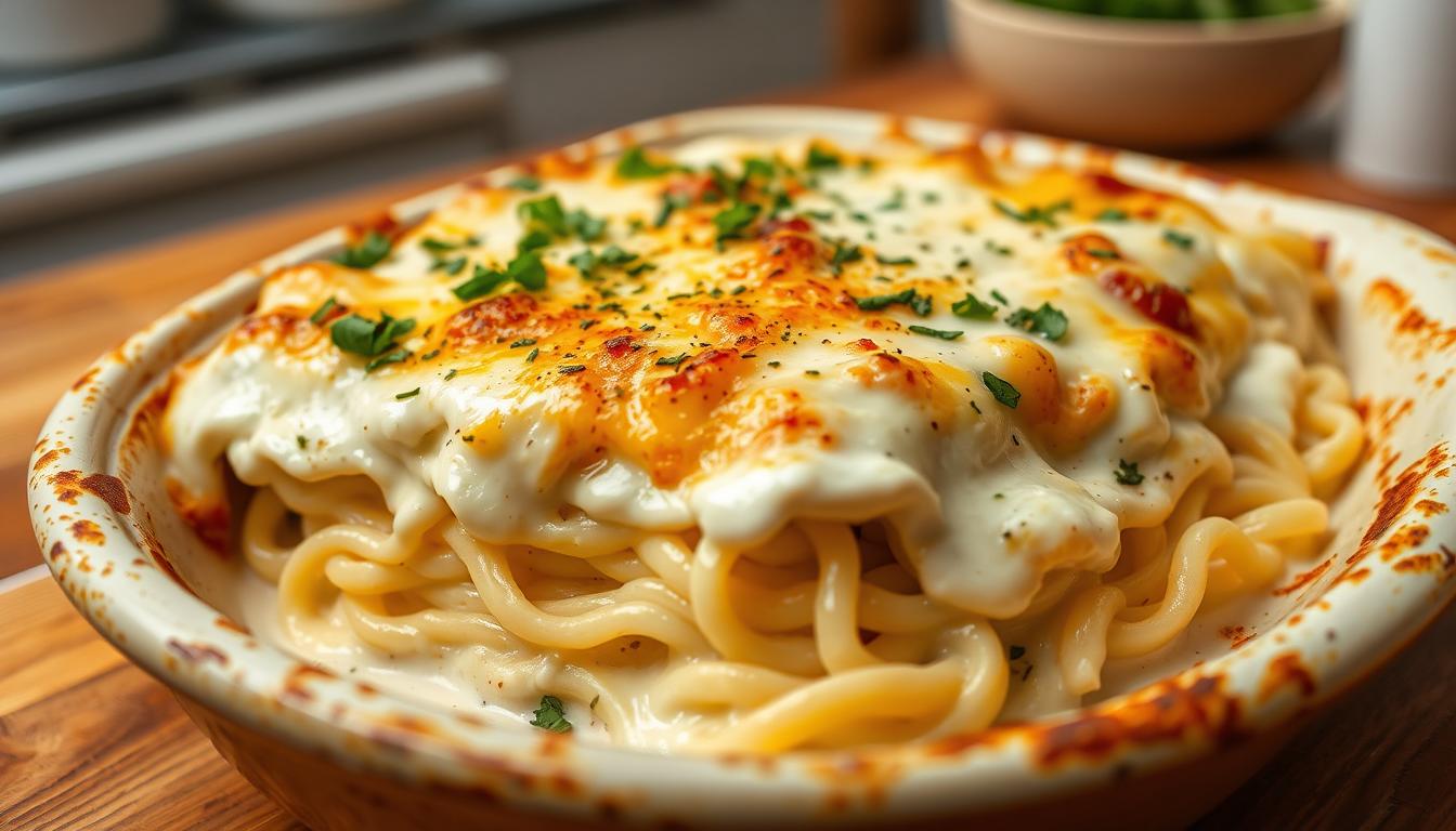 creamy noodle bake