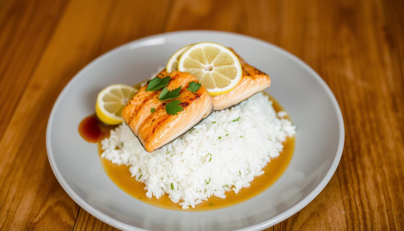 Salmon and rice